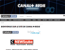 Tablet Screenshot of canalplusregie.fr
